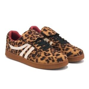 NIB Steve Madden Madrid Sneaker In Leopard Print Women's Shoes Size 7.5